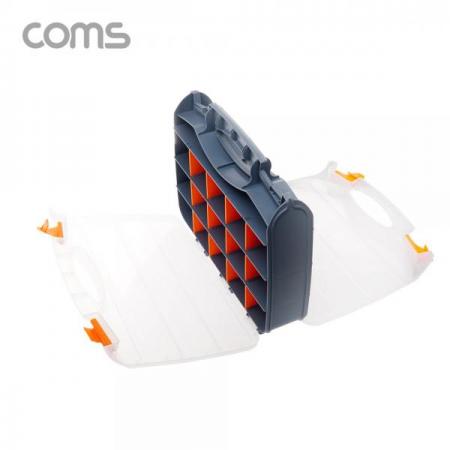 디바이스마트,공구함/작업대/엔클로저 > 공구함/부품함 > 다용도정리함(케이스),Coms,양면 공구함 케이스 30칸 / 공구함 / 툴박스 / 다용도 / 310 x 270 mm [BB550],양면 공구함 케이스 30칸 / 공구함 / 툴박스 / 다용도 / 310 x 270 mm