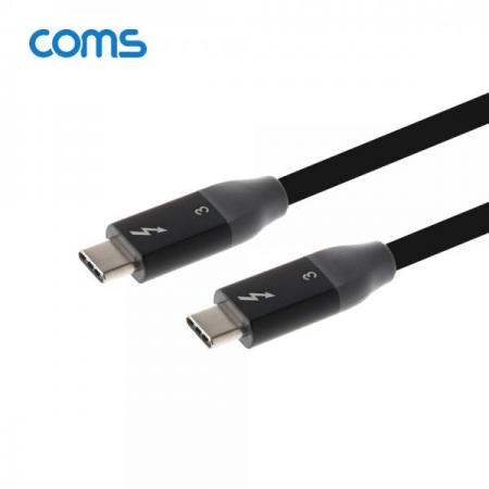 디바이스마트,케이블/전선 > USB 케이블 > 데이터케이블(MM) > USB 3.1 C타입 케이블,Coms,썬더볼트3 패시브 케이블 (Type-C M/M) 30cm, 4K 20Gbps / Thunderbolt Cable [IF598],썬더볼트3 패시브 케이블 (Type-C M/M) 30cm/ 4K 20Gbps / Thunderbolt Cable