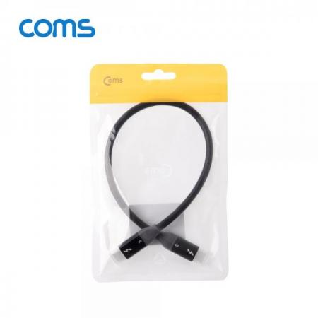 디바이스마트,케이블/전선 > USB 케이블 > 데이터케이블(MM) > USB 3.1 C타입 케이블,Coms,썬더볼트3 패시브 케이블 (Type-C M/M) 30cm, 4K 20Gbps / Thunderbolt Cable [IF598],썬더볼트3 패시브 케이블 (Type-C M/M) 30cm/ 4K 20Gbps / Thunderbolt Cable