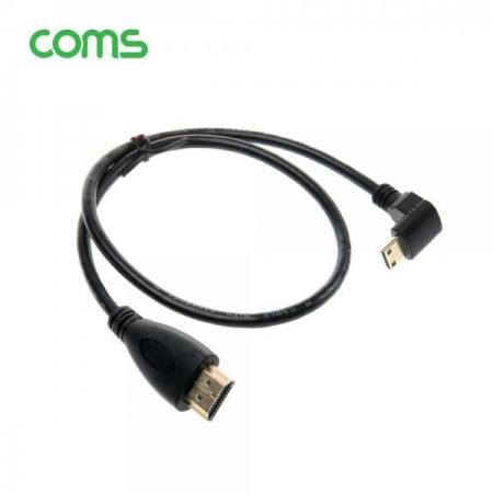 디바이스마트,케이블/전선 > 영상/음향 케이블 > HDMI 케이블,Coms,HDMI/HDMI(Mini) 케이블 30cm / MIni HDMI 하향 꺾임 [IF578],HDMI/HDMI(Mini) 케이블 30cm / MIni HDMI 하향 꺾임 / 라즈베리파이 제로 제로W 제로2W 호환