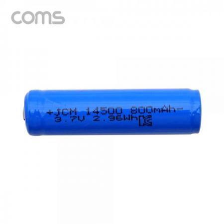 디바이스마트,컴퓨터/모바일/가전 > 가구/사무용품/공구 > 멀티탭/전기용품 > 건전지/충전지,Coms,14500 충전지, 리튬이온 배터리 - 800mAh / AA 건전지 규격 / KC인증제품 [UB956],14500 충전지/ 리튬이온 배터리 - 800mAh / AA 건전지 규격 / KC인증제품