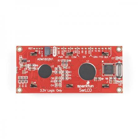 디바이스마트,MCU보드/전자키트 > 디스플레이 > LCD/OLED,SparkFun,SparkFun 16x2 SerLCD - RGB Text (Qwiic) [LCD-16397],16x2, RGB 디스플레이 (검정액정) / LCD화면 뒷면에 ATmega328P 포함 / 3.3V 장치 / 통신 옵션: 직렬, I 2 C 및 SPI