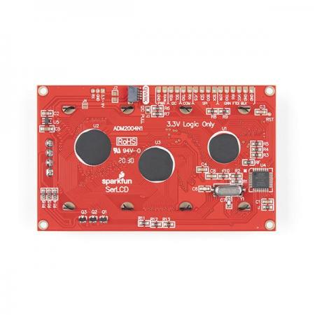 디바이스마트,MCU보드/전자키트 > 디스플레이 > LCD/OLED,SparkFun,SparkFun 20x4 SerLCD - RGB Backlight (Qwiic) [LCD-16398],20x4, RGB 디스플레이 / LCD화면 뒷면에 ATmega328P 포함 / 3.3V 장치 / 통신 옵션: 직렬, I 2 C 및 SPI