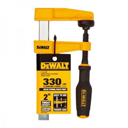 디바이스마트,수공구/전자공구/전동공구 > 작업공구 > 목공용공구 > 클램프,디월트,LD 바 클램프 (4인치) DWHT83849,사이즈 101mm x 50mm / 작은 단차를 손쉽고 강력하게 고정할 수 있는 LD 클램프 최대 148KG 압착