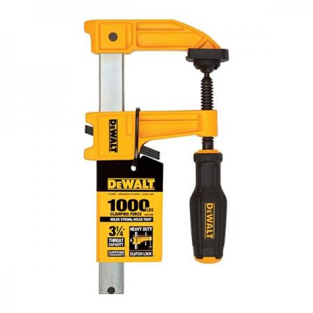 디바이스마트,수공구/전자공구/전동공구 > 작업공구 > 목공용공구 > 클램프,디월트,HD 바 클램프 (6인치) DWHT83264,사이즈 152mm x 64mm / 삼중 클러치락과 높은 죠우의 강력한 HD 바 클램프 최대 450KG 압착