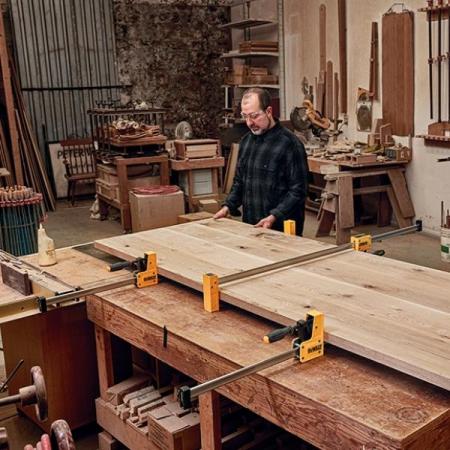 디바이스마트,수공구/전자공구/전동공구 > 작업공구 > 목공용공구 > 클램프,디월트,패러럴 클램프 (48인치) DWHT83832,사이즈 1240mm x 100mm / 넓은 압착면을 수직으로 강하게 고정시키는 패러럴 클램프 최대 675KG 압착