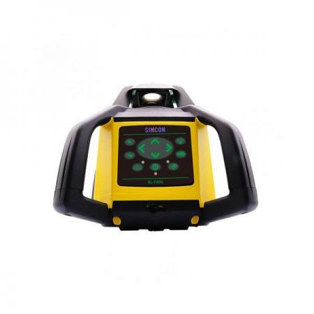 디바이스마트,계측기/측정공구 > 측정용 공구/장비 > 수평계/경사계/각도기,신콘,그린빔 회전레이저 레벨기 RL-700G,녹색가시광 / 작업 범위 : 1,500m / 자동정준 / 자동 범위 : ±5º / 충격방지시스템 / 슬로프범위 ±5% / 최대 14시간사용 / IP54방수등급