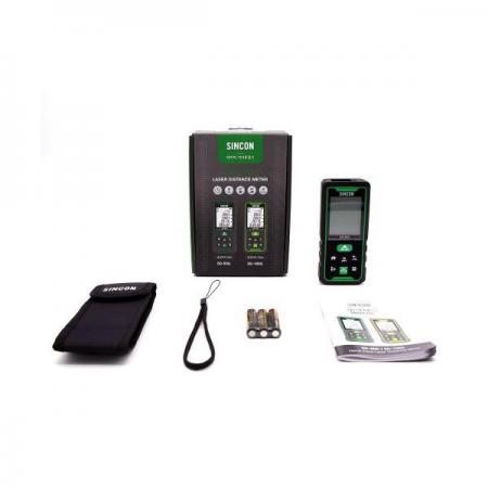 디바이스마트,계측기/측정공구 > 측정용 공구/장비 > 거리측정기,신콘,그린 레이저 거리측정기 SD-50G (50M),측정거리 : 0.05~50M / 3가지 측정 기준점 / 면적, 체적, 간접거리 측정 가능 / 1.5V AAA배터리 3개