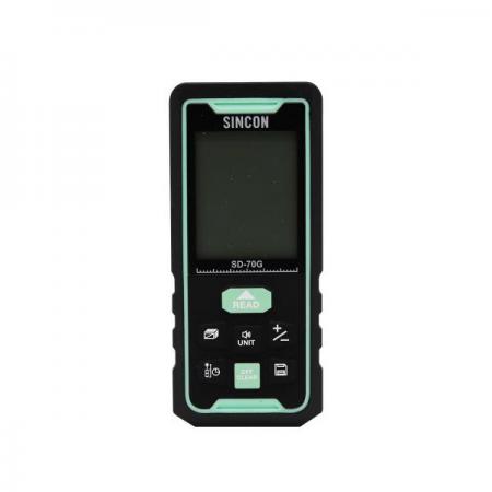 디바이스마트,계측기/측정공구 > 측정용 공구/장비 > 거리측정기,신콘,그린 레이저 거리측정기 SD-70G (70M),측정거리 : 0.05~70M / 3가지 측정 기준점 / 면적, 체적, 간접거리 측정 가능 / 1.5V AAA배터리 3개