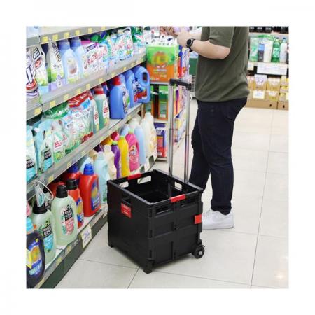 디바이스마트,컴퓨터/모바일/가전 > 가구/사무용품/공구 > 안전/운반/포장용품 > 운반용품,툴콘,접이식 쇼핑 카트 TC-35KN (슬라이딩방식),폴딩형 쇼핑 카트 / 슬라이딩 측면 고정 방식 / 재질 : 플라스틱 / 적재하중 : 35kg / 중량 : 3.2kg