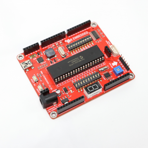 디바이스마트,MCU보드/전자키트 > 프로세서/개발보드 > PIC,LK EMBEDDED,PIC 트레이닝 키트 with PIC18F452,PIC개발보드 with PIC18F452 및 각종센서, 확장 I/O 디바이스로 구성된 키트