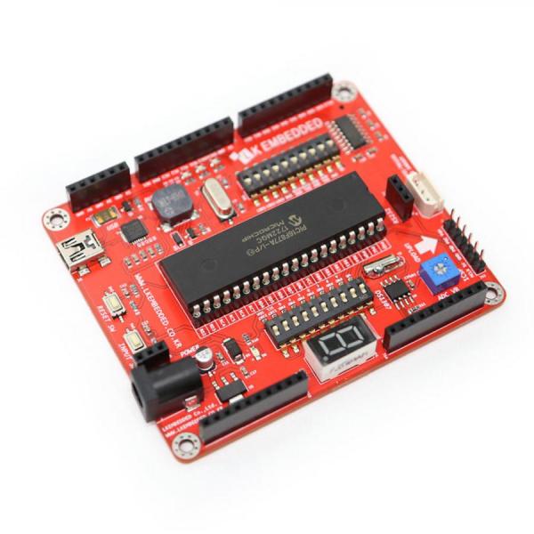 디바이스마트,MCU보드/전자키트 > 프로세서/개발보드 > PIC,LK EMBEDDED,PIC 트레이닝 키트 with PIC16F877A,PIC개발보드 with PIC16F877A 및 각종센서, 확장 I/O 디바이스로 구성된 키트