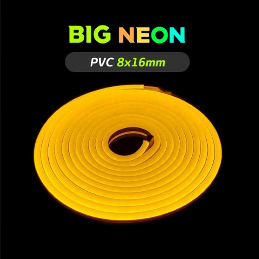 네온LED바 8x16mm BIG 옐로우 5M 네온사인 면발광