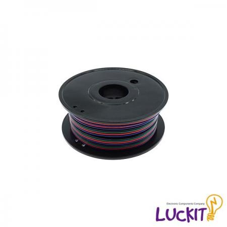 디바이스마트,케이블/전선 > KS/UL/절연전선 > 범용전선,럭킷,AWG18 4P 10M (파랑,빨강,초록,검정),1롤 10M 길이의 파랑, 빨강, 초록, 검정 순서의 4P의 AWG 18 규격 와이어 입니다 / RGB LED 연결에 편하게 사용이 가능합니다.