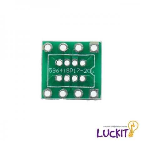 디바이스마트,커넥터/PCB > PCB기판/관련상품 > IC 변환기판 > SOP/TSOP 변환기판,럭킷,DIP8 1.27 TO 2.54 양뱡향 변환보드,1.27 PITCH 혹은 2.54 PITCH 의 DIP8핀 IC를 양뱡향 변환이 가능한 변환기판 입니다.