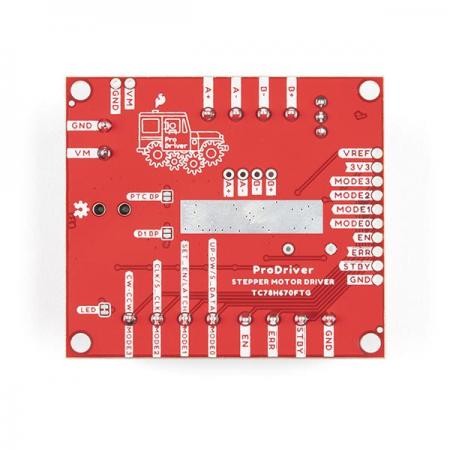 디바이스마트,MCU보드/전자키트 > 버튼/스위치/제어/RTC > 모터/모터컨트롤,SparkFun,SparkFun ProDriver - Stepper Motor Driver (TC78H670FTG) [ROB-16836],Toshiba TC78H670FTG 클럭 인 및 직렬 제어 바이폴라 스테핑 모터 드라이버 / 납땜 필요 없음 / 작동 전압 : 3.6V ~ 16.0V / 출력 전류 등급 : 2.0A (최대)