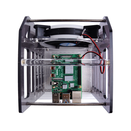 디바이스마트,오픈소스/코딩교육 > 라즈베리파이 > 라즈베리파이 케이스,52PI,라즈베리파이 및 젯슨 나노 호환 랙 타워 4층 아크릴 케이스 (RGB팬 포함) [ZP-0088],Raspberry Pi 4B/3B+/3B, 2.5/3.5인치 HDD 및 Jetson Nano와 호환 / 열방출을 위한 120mm RGB LED 팬 / 아크릴 실린더로 휴대 간편