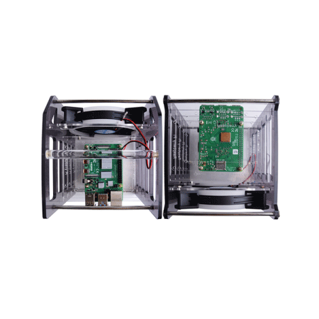 디바이스마트,오픈소스/코딩교육 > 라즈베리파이 > 라즈베리파이 케이스,52PI,라즈베리파이 및 젯슨 나노 호환 랙 타워 4층 아크릴 케이스 (RGB팬 포함) [ZP-0088],Raspberry Pi 4B/3B+/3B, 2.5/3.5인치 HDD 및 Jetson Nano와 호환 / 열방출을 위한 120mm RGB LED 팬 / 아크릴 실린더로 휴대 간편