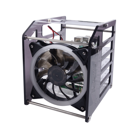 디바이스마트,오픈소스/코딩교육 > 라즈베리파이 > 라즈베리파이 케이스,52PI,라즈베리파이 및 젯슨 나노 호환 랙 타워 4층 아크릴 케이스 (RGB팬 포함) [ZP-0088],Raspberry Pi 4B/3B+/3B, 2.5/3.5인치 HDD 및 Jetson Nano와 호환 / 열방출을 위한 120mm RGB LED 팬 / 아크릴 실린더로 휴대 간편