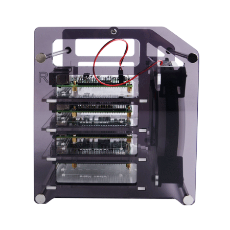 디바이스마트,오픈소스/코딩교육 > 라즈베리파이 > 라즈베리파이 케이스,52PI,라즈베리파이 및 젯슨 나노 호환 랙 타워 4층 아크릴 케이스 (RGB팬 포함) [ZP-0088],Raspberry Pi 4B/3B+/3B, 2.5/3.5인치 HDD 및 Jetson Nano와 호환 / 열방출을 위한 120mm RGB LED 팬 / 아크릴 실린더로 휴대 간편