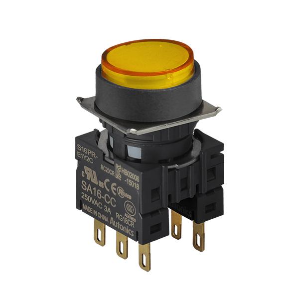 16파이 누름버튼 스위치 S16PR-E1Y2C