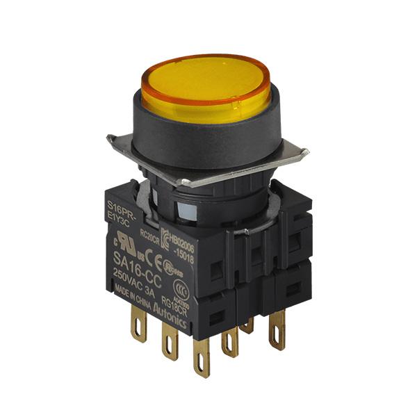 16파이 누름버튼 스위치 S16PR-E1Y3C