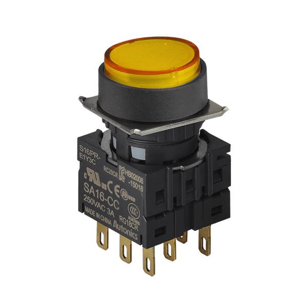 16파이 누름버튼 스위치 S16PR-E2Y3C