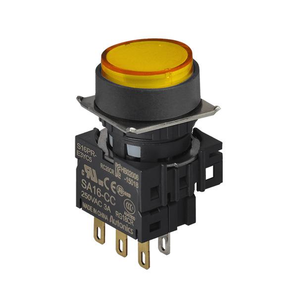 16파이 누름버튼 스위치 S16PR-E3YC5