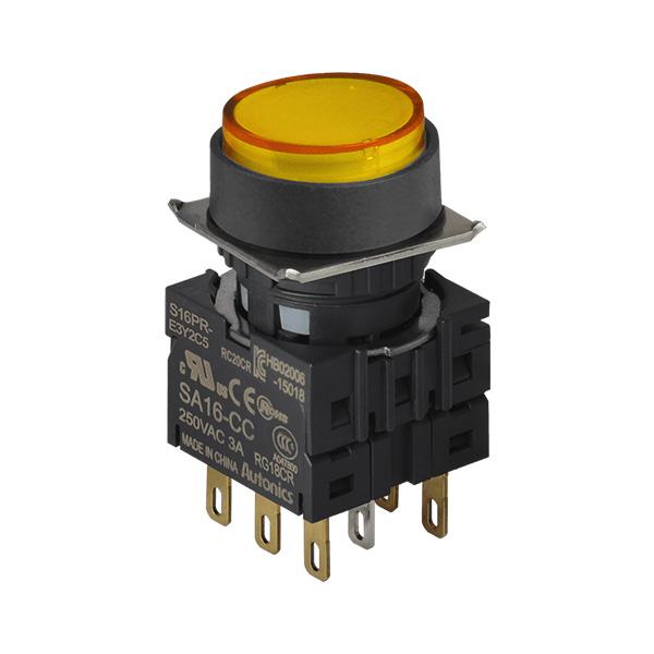 16파이 누름버튼 스위치 S16PR-E3Y2C12