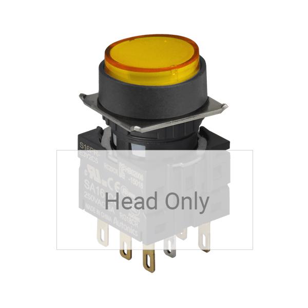 16파이 누름버튼 스위치 S16PR-E3Y(Head Only)