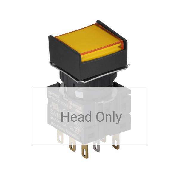 16파이 누름버튼 스위치 S16PRS-H4Y(Head Only)