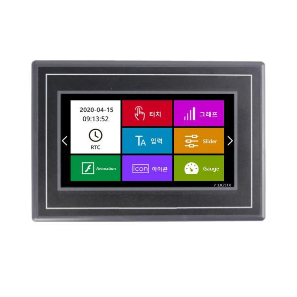 ezHMI EZ80480KF043 4.3인치 감압식 RS232 LCD 베젤