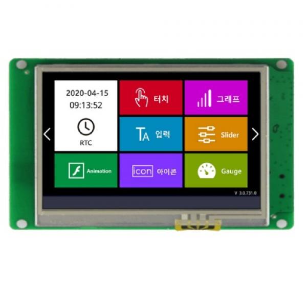 ezHMI EZ32240F035 3.5인치 감압식 터치 RS232 LCD