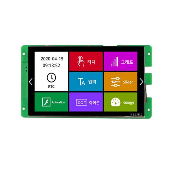 ezHMI EZ80480W070 7인치 감압식 터치 RS232 LCD