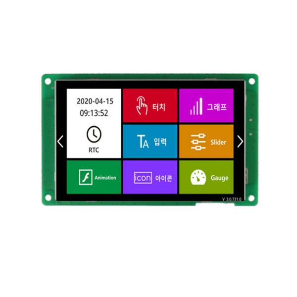 ezHMI EZ80480W043 4.3인치 감압식 터치 RS232 LCD