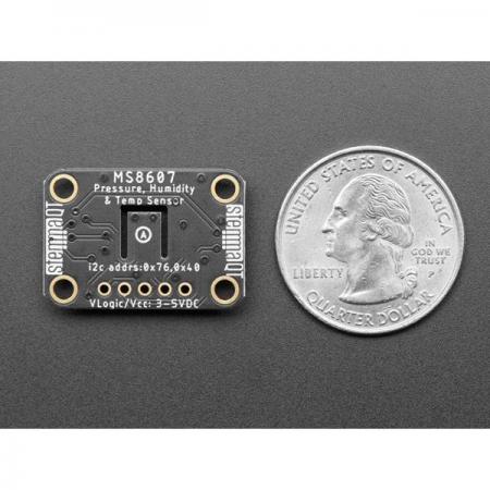 디바이스마트,MCU보드/전자키트 > 센서모듈 > 온도/습도 > 온습도겸용,Adafruit,Adafruit MS8607 Pressure Humidity Temperature PHT Sensor - STEMMA QT / Qwiic [ada-4716],PHT 센서 (압력, 온도 및 습도 센서) / 압력 측정 정확도는 +/- 2hPa, 상대 습도는+/- 3%rH이며 온도는 섭씨 1도이내 / 5V 또는 3.3V 장치와 함께 사용가능