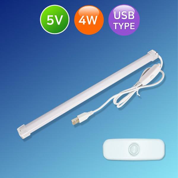 국내제작 USB타입 LED조명 5V 똑딱이바 5V 26cm