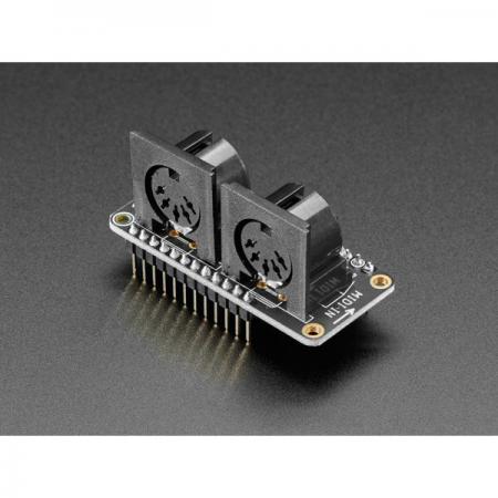 디바이스마트,MCU보드/전자키트 > 음악/앰프/녹음 > 기타,Adafruit,Adafruit MIDI FeatherWing Kit [ada-4740],Feather에 MIDI(전자악기나 전자음원과 컴퓨터를 접속 연주하기 위한 인터페이스)입력 및 출력 잭을 추가하는 키트 / 입력 및 출력 DIN-5 MIDI 잭, 3V 광학 아이솔레이터를 제공