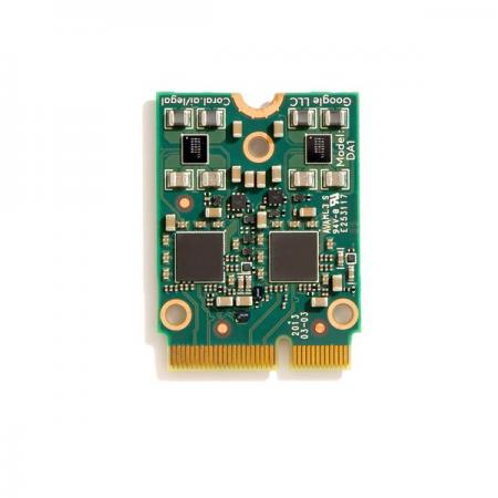 디바이스마트,MCU보드/전자키트 > 인공지능/임베디드/산업용 > 인공지능/머신러닝 > 인공지능 개발보드/모듈/키트,Seeedstudio,Coral M.2 Accelerator with Dual Edge TPU [102110449],고속 ML 추론 수행 / Debian Linux 및 Windows에서 작동 / TensorFlow Lite 지원 / AutoML Vision Edge 지원 / wjsdkq : 3.3V ±10%