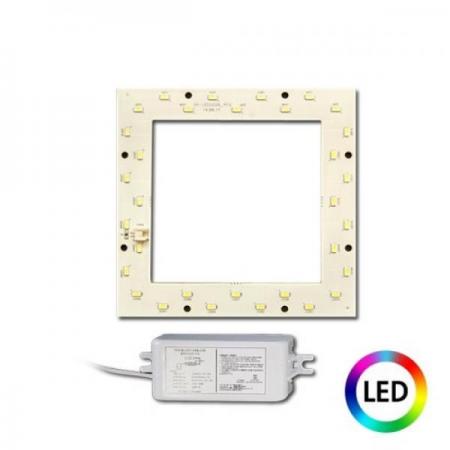 디바이스마트,LED/LCD > LED 인테리어조명 > 방등/거실등/주방등,그린맥스,국산 LED 사각 직부모듈 안정기세트 15W 현관센서등,컨버터 포함 국산 LED 사각(대) 직부모듈  15W / 6500K 주광색(하얀빛)