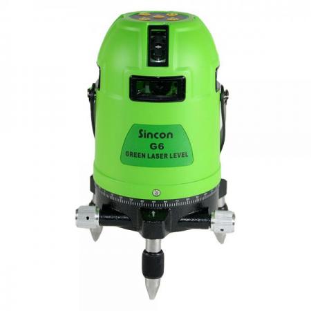 디바이스마트,계측기/측정공구 > 측정용 공구/장비 > 수평계/경사계/각도기,신콘,그린 레이저 레벨 G6,전자센서 방식 / 수평4 + 수직4 + 포인트2 + 바닥점 / 자동보정범위 ±4º / 샤프 그린 다이오드 / 충전식 AA 배터리 사용 / 2배 밝기 10mW / 정밀도 ±1mm/10m