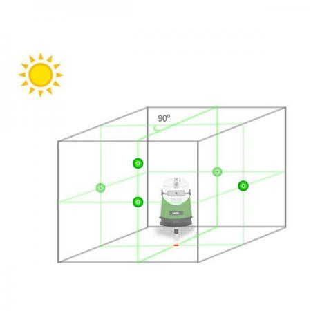 디바이스마트,계측기/측정공구 > 측정용 공구/장비 > 수평계/경사계/각도기,신콘,그린 레이저 레벨기 SL-443S,수직4 + 수평4 + 포인트5 + 바닥점 / 작업범위 30M / LD 그린 다이오드 / 자동보점범위 ±4º / IP54 방수등급 / 정밀도 ±1mm/10m / 사이즈 110x110x200mm