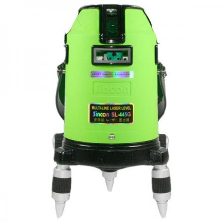 디바이스마트,계측기/측정공구 > 측정용 공구/장비 > 수평계/경사계/각도기,신콘,전자식 레이저 레벨기 SL-445G,전자센서 방식 / 수평360도 + 수직4 + 포인트2 / 자동보정범위 ±4º / 일본 SANYO 다이오드 / 리튬 배터리 사용 / 고출력 그린빔 / 정밀도 ±1mm/10m