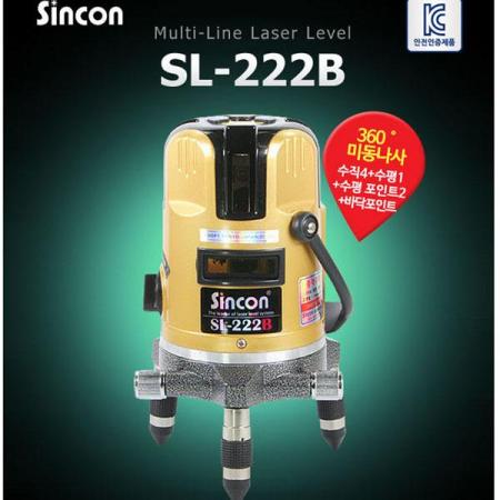 디바이스마트,계측기/측정공구 > 측정용 공구/장비 > 수평계/경사계/각도기,신콘,멀티 라인 레이저 레벨기 SL-222B,마그네틱 댐핑 방식 / 수직4 + 수평1 + 수평포인트2 + 바닥포인트 / 1mW 이하 / 작업범위 20M / 정밀도 ±1mm/10m / 자동보정범위 ±4º / 사이즈 110x190mm