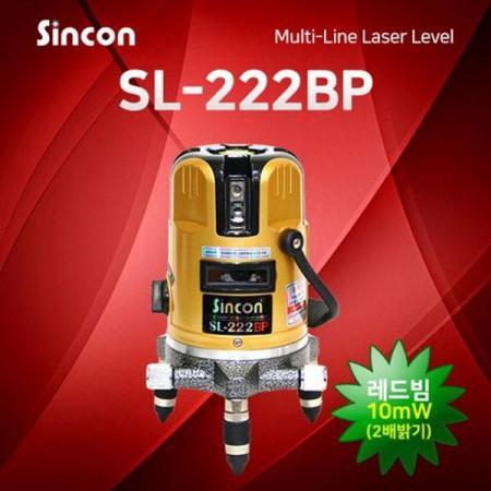 디바이스마트,계측기/측정공구 > 측정용 공구/장비 > 수평계/경사계/각도기,신콘,멀티 라인 레이저 레벨기 SL-222BP,마그네틱 댐핑 방식 / 수직4(천장교차선) + 수평1 + 포인트2 + 바닥포인트 / 1mW 이하 / 작업범위 20M / 정밀도 ±1mm/5m / 사이즈 110x200mm