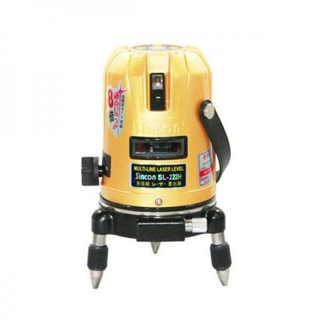 디바이스마트,계측기/측정공구 > 측정용 공구/장비 > 수평계/경사계/각도기,신콘,멀티 라인 레이저 레벨기 SL-222H,마그네틱 댐핑 방식 / 수직4(천장교차선) + 수평1 + 포인트2 + 바닥점 / 1mW이하 / 작업범위 20M / 정밀도 ±1mm/10m / 사이즈 110x190mm