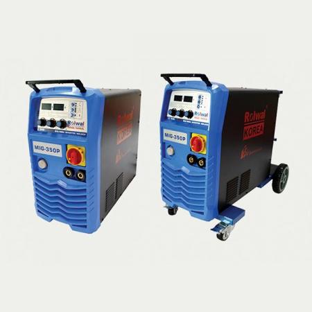 디바이스마트,수공구/전자공구/전동공구 > 용접공구 > 용접기 >  CO2 용접기 ,로웰코리아,CO2용접기 MIG-350P (이동형),이동형 미그/아크 겸용 용접기 / 삼상 380V / 13.5KVA / 50-350A / 전력 5kw 이상 사용가능 / 바퀴와 받침대 장착으로 이동가능