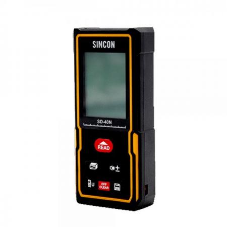 디바이스마트,계측기/측정공구 > 측정용 공구/장비 > 거리측정기,신콘,레이저 거리 측정기 SD-40N,측정범위 : 0.05-40M / 정밀도 : ±2mm / 작동 온도 : 0-40℃ / 배터리 : 1.5V AAA배터리 x 2EA / 배터리 수명 : 단일 측정 8,000회 / 각도 ±90º