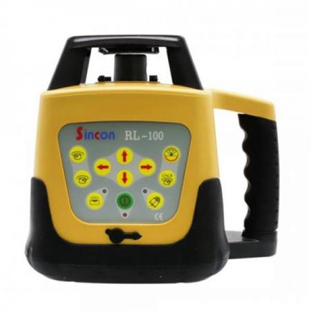 디바이스마트,계측기/측정공구 > 측정용 공구/장비 > 수평계/경사계/각도기,신콘,회전 레이저 레벨기 RL-100,작업 범위 : 최대 1,000M / 자동 범위 : ±5º / 충격 방지 시스템 / IP54 /정밀도 : ±1mm/10m / 사이즈 : 160*200*180mm