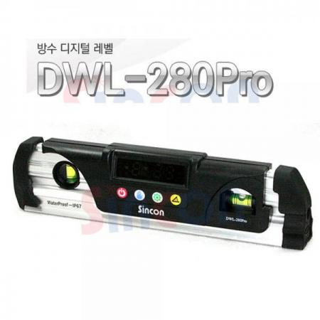 디바이스마트,계측기/측정공구 > 측정용 공구/장비 > 수평계/경사계/각도기,신콘,디지털 수평기 DWL-280pro,측정 가능 단위 : 0.05º(1.0mm/M) / 정확도 : ±0.05º at 0º / 측정 범위 : 0~90º, 4 x 90º (360º) / IP67 / 사이즈 : 230*57*28mm